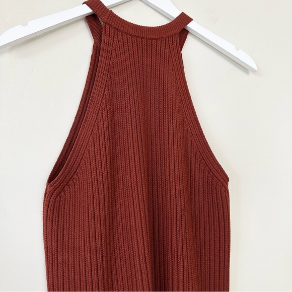 THEORY Waxson Rib Tank Sweater, Red - Picture 11 of 13